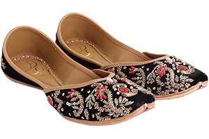LABEL SHONA ROHATGI GARG Women's Traditional Punjabi Jutti | Handmade Ethnic Footwear | Stylish & Comfortable Jutti for Women