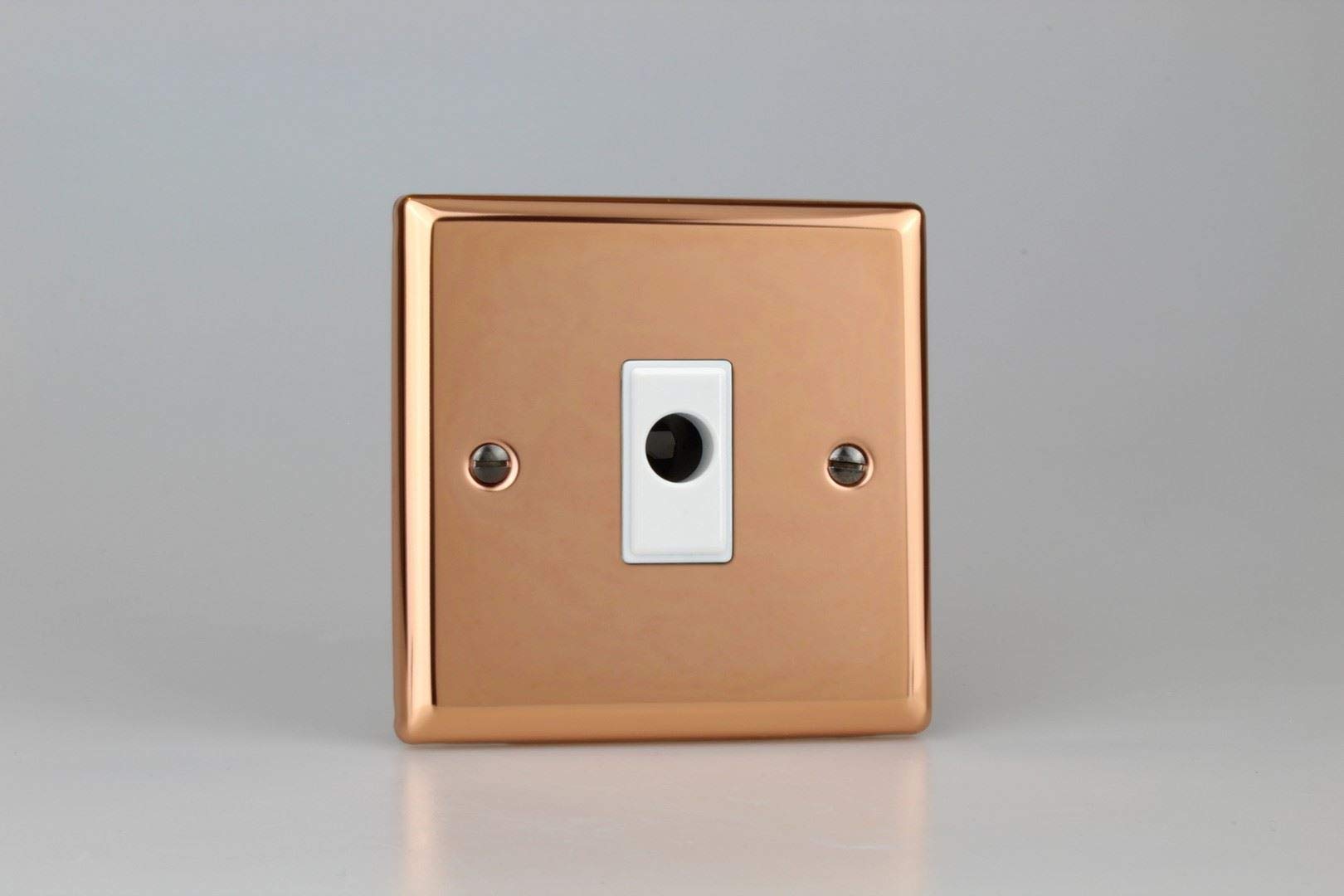Varilight 16A Flex Outlet Plate Polished Copper