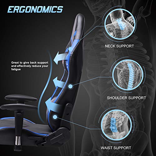 Ficmax-Silla-ergonomica-para-Juegos-Silla-para-computadora-con-Masaje-de-Soporte-Lumbar-sillas-de-Juego-para-E-Sports-para-Jugador-Silla-de-Oficina-con-reposapies-y-para-reposacabezas-NegroAzul