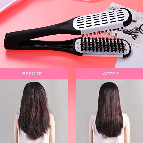 Hair Straightening Comb Styling Tools Boar Bristle Double Sided Brush