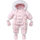 Mokitoni Baby Boy Winter Snowsuit Clothes Infant Girl Coat Jumpsuit Snow Suit For Toddler