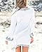Bestyou® Women's Embroideried Swimsuit Cover up Tunic Shirts Beachwear (White), US XS-M