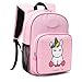 mommore Cute Unicorn Kids Backpack Preschool Toddler Backpack for 3-7 Years Old Boys/Girls, Pink