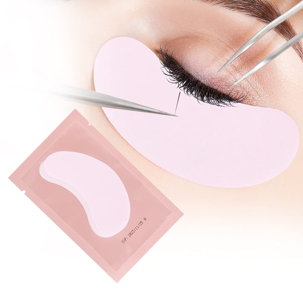 100 Pairs of Eye Pads Eyelash Pads for Eyelash Extension Eyelash Lifting Eyelashes Dyeing Eyelashes Eye Patches Eyelash Extension Pad (Pink Colour)