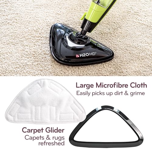 H2O HD PRO Steam Mop and Handheld Steam Cleaner – for Floors, Carpets, Windows, Upholstery, Kitchens & Bathrooms