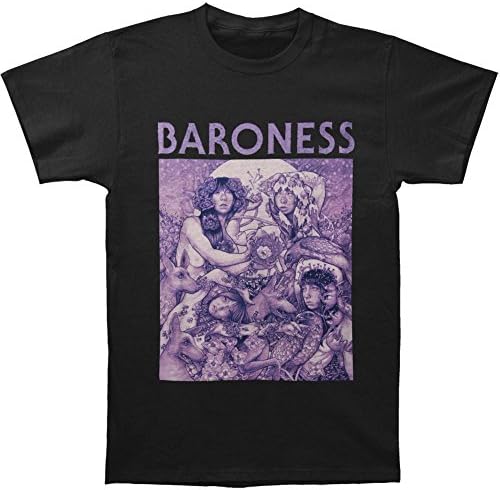 Baroness Men's Purple Cover T-shirt Small Black