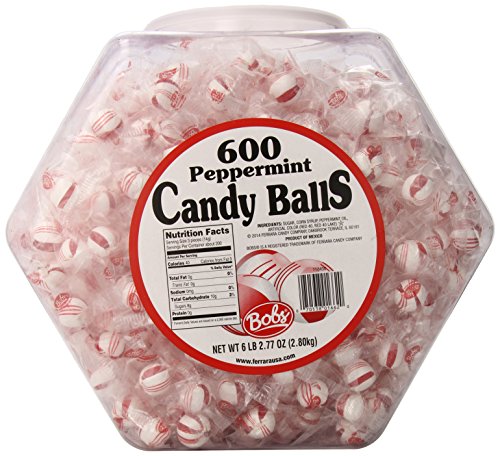 Bobs Red & White Peppermint Candy Balls, 98.77 Ounce Jar