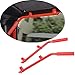 Auxmart Rear Grab Handle Grab Bar Solid Steel for Jeep Wrangler 2007-2017 2/4 Door Red
