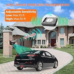 Driveway Alarm- 1/2 Mile Long Range Wireless Solar