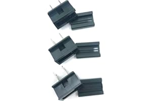 Aniai Vampire Plugs, 25PACK SPT-2 Male Plug GREEN, Slip and Slide Plug Add, Replacement Plug 2 prong, 8 Amp 125 Volt for SPT-2 Wire (spt2 Male, Green)