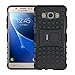 Galaxy J5 Case,J5 2016 Case,Shockproof Slim Case Dual Layer Ultra Protective Rubber Hard Protection Cover for Samsung Galaxy J5 2016 with Kickstand (Black)