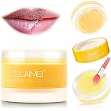 Lip Sleeping Mask, Lip Scrub Mask with Double Effect, Repair Lip Mask for Dry, Cracked Lips, Lip Moisturizer for Lip Treatmen
