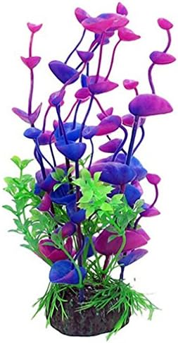 Artificial Plastic Plants Aquarium Decor Ceramic Base Water Grass for Fish Tank Decoration Ornament Aquascape by TheBigThumb