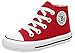iDuoDuo Classic Kids Casual Comfort Zipper Lace Up High Top Canvas Shoes Red 13 M US Little Kid