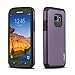 J&D Case Compatible for Galaxy S7 Active Case, Heavy Duty Dual Layer Hybrid Shock Proof Protective Rugged Bumper Case for Samsung Galaxy S7 Active Case, NOT Compatible with Galaxy S7, Purple