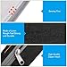 Pencil Case, Abrzon Big Capacity Pen Case Desk Organizer with Zipper for School & Office Supplies - 8.74x4.3x2.17 inches, Black