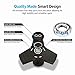 Black Fidget Hand Spinner toy, Metal Aluminum Alloy Tri Spinner with stainless Steel Bearings which helps to increase focus, relieves stress, anxiety, and boredom. Fidget Spinner + Metal Carrying Case