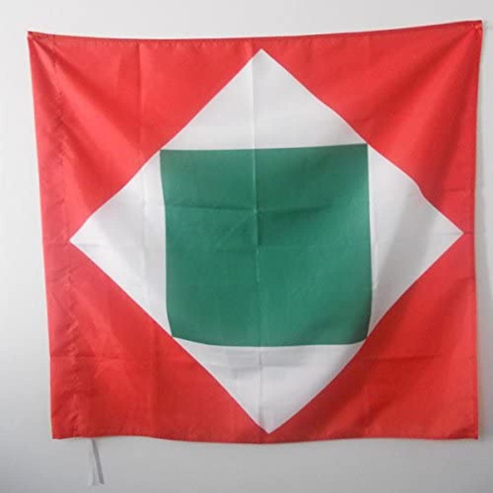 AZ FLAG - Italian Republic 1802-1805 Flag - 3x3 Ft - 100% Polyester former Italy Banner with Sleeve - Fade Resistant - Vivid Colors - 3' x 3' Feet - 90x90 Cm