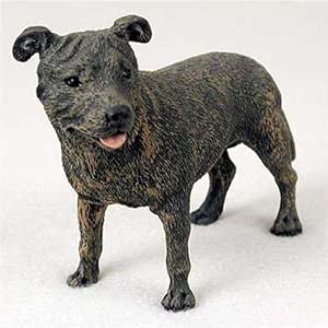 silver staffordshire bull terrier ornaments