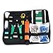 Zoostliss Portable Ethernet Cable Tester Kit Crimper Plug Crimping Tool Set Punch Down for for RJ45/11/12 Cat5/5e with Connector Accessories