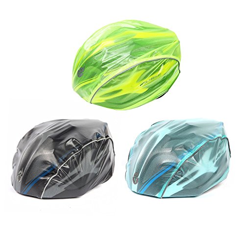 Baynne Dust-Proof Cycling Helmet Cover Downhill Mountain Bike Road Bike Rain Cover(Color:Black)