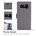 ProCase Galaxy Note 8 Wallet Case, Folio Folding Wallet Case Flip Cover Protective Case for Galaxy Note 8 2017 Release, with Card Holder Kickstand -Grey