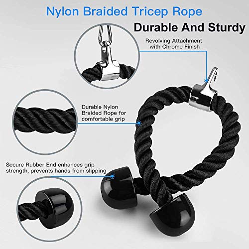 Linsam-Tricep-Pulley-SystemCable-Pulley-for-ArmMuscleShoulderForearm-Strength-TrainingWeight-Trainingwith-Loading-Pinfor-DIY-Home-Garage-Gym-Fitness-Equipments