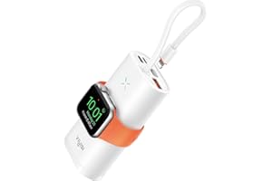 VIYISI Portable Charger with Built in Cable, Fast Charging 3-in-1 Power Bank for Travel, 10000mAh Battery Pack Compatible wit