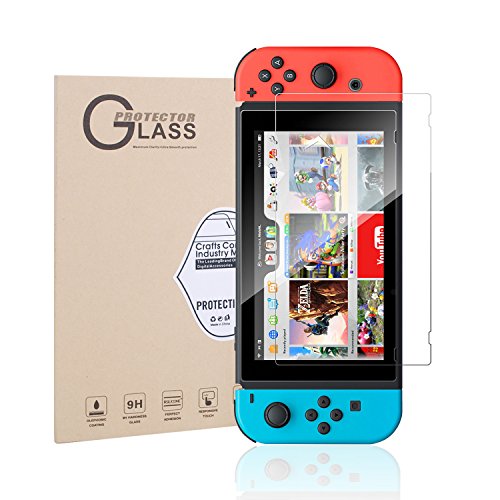 Alucky Nintendo Switch Screen Protector Tempered Glass Film(Pack of 2) Alucky Nintendo Switch Screen Protector Tempered Glass Film(Pack of 2)