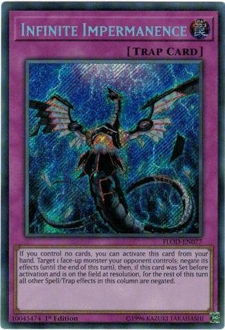 Infinite Impermanence - FLOD-EN077 - Secret Rare - 1st Edition - Flames of Destruction