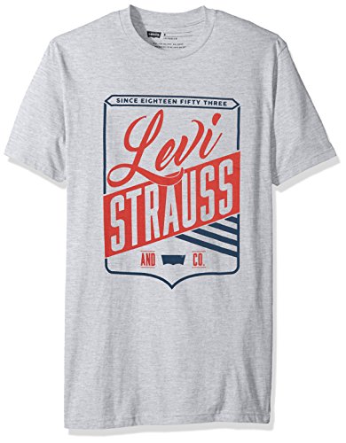 Levi's Men's Artistocrat T-Shirt, Heather Grey, Large