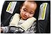 DorDor & GorGor ORGANIC Baby Seat Belt Cushion, Extra Plush, 100% Cotton, Gray Stripe, 2 Pack