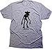 Daft Threads ~ Stranger Demogorgon Things T-Shirt & Hawkins Eleven Sticker Athletic Heather (Small)