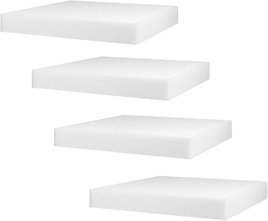 Amazon Com Mybecca 4 Pack White Polyurethane Foam Cushion Inserts