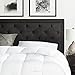 BROOKSIDE Upholstered Headboard with Diamond Tufting - King/California King - Charcoal