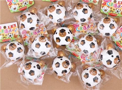 Lindo colgante Squishy para móvil balón fútbol osito kawaii ...