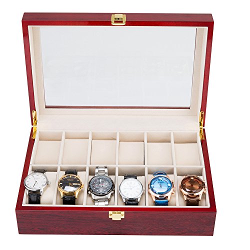 mens wooden watch box personalized