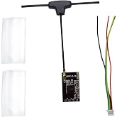 ELRS 2.4GHz ExpressLRS Nano Receiver with 40mm UFL T Antenna, FPV RX Module, Long Range Low Latency for FPV Micro Drone Racing Quadcopter
