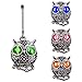 Ascrafter Owl Zipper Pulls Charm,4 Pack
