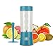 RUNNEPT Mini Portable Juicer/Blender 500ml Operated with 2100mAh Chargeable Battery, with Multiple Function of Juicer, Grinder and Mixer, BPA Free Blue