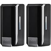 Wall Mounted Soap Dispenser with Large 34 oz. Capacity (2-Pack) - Black Commercial Hand Soap Dispensers or Hand Sanitizer Wall Mount Units That Hold 25 pct More Than Other Brands - ADA Compliant