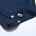 ROMPERINBOX Unisex Solid Baby Bodysuit 0-24 Months (0-3 months,navy)