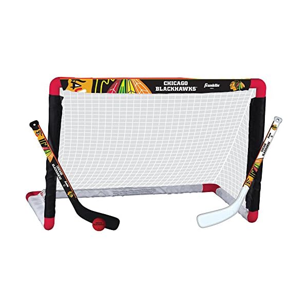 Franklin Sports NHL Mini Hockey Sets Knee Hockey Goal, Ball, & 2