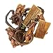Nature Gnaws Beef & Pork Dog Chew Combo (12 Count) - (4) Braided Bully Stick Bites, (4) Porky Pretzels & (4) Jerky Treats for Small Dogs