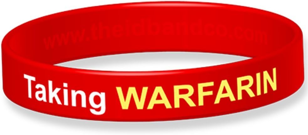 The ID Band CompanyMedical Alert! Warfarin Medicated Silicone Wristband