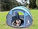 HUI LINGYANG Outdoor Instant 4-Person Pop Up Dome Tent - Easy, Automatic Setup -Ideal Shelter for Casual Family Camping Hiking, Blue