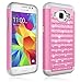 Galaxy Core Prime Case, ECStudded Rhinestone Crystal Bling Diamond Hybrid Defender Armor Case Cover for Samsung Galaxy Core Prime G360 (Pink+Grey)