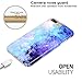 BAISRKE iPhone 7 Plus Case, iPhone 8 Plus Case Blue Mint Opal Marble Slim Flexible Soft Silicone Bumper Shockproof Gel TPU Rubber Glossy Skin Cover Case for iPhone 8 Plus & iPhone 7 Plus