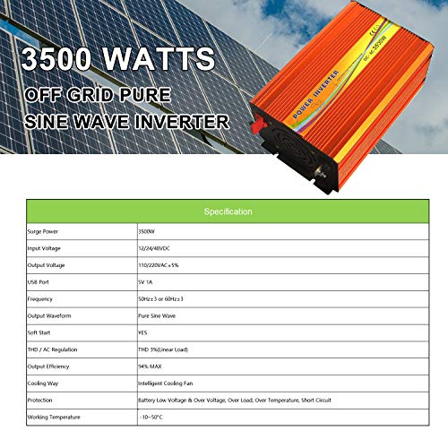 image for ECO LLC 3000W Off Grid Solar Panel Kit 48V Complete Solar System Inclu