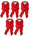 Pack of 20 Christmas Red Velvet Bows 9-inch X 16-inch By Blue Green Novelty